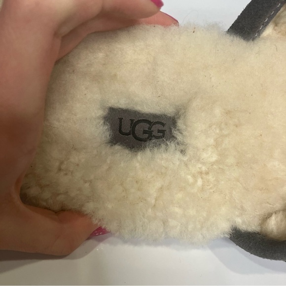 UGG Scuff casual slippers gray‎ white size men’s 10 - Picture 8 of 9